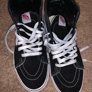 Black and white vans